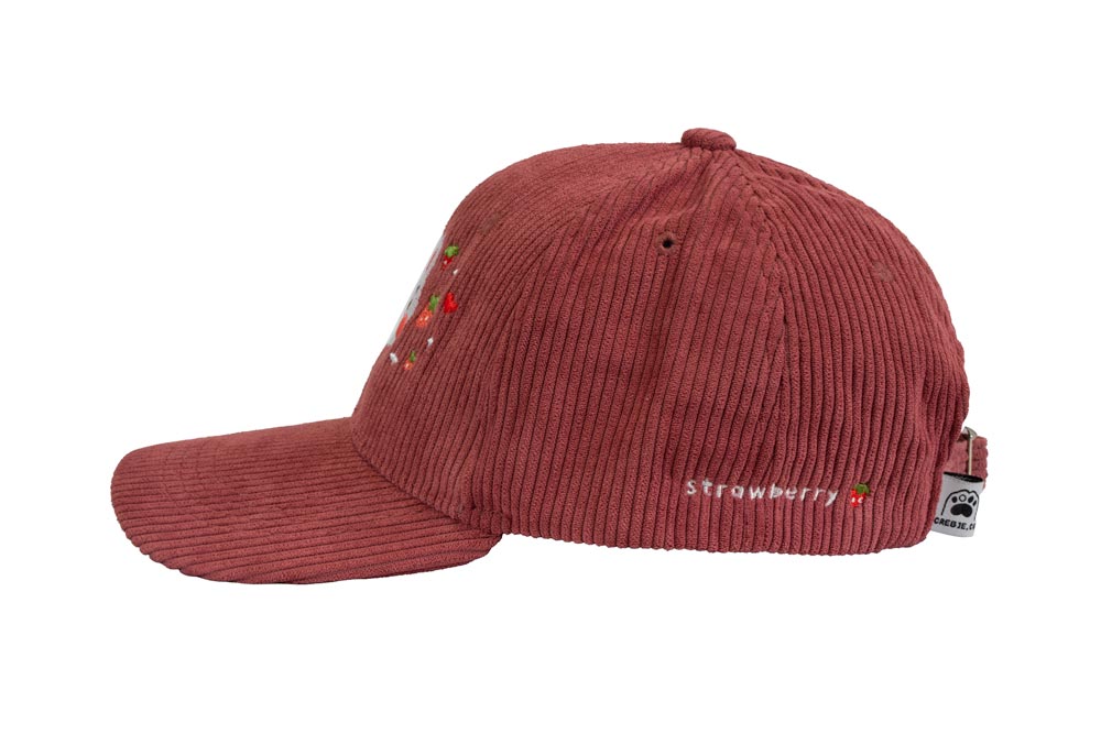 Strawberry Corduroy Hat