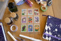 Floral Cat Stamps Clear Sticker Sheet